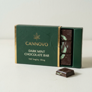 Dark Mint Chocolate Bar – Cannovo Cannabis Edibles